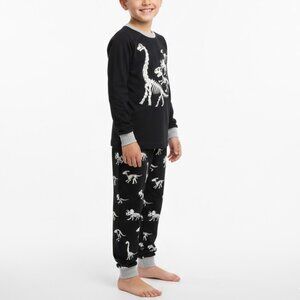 Popshion Dinosaur Skeleton Glow In The Dark PJs Size 7